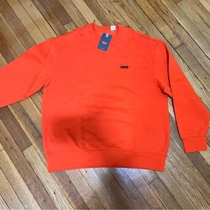 Levi’s relaxed orange sweatshirt, size L